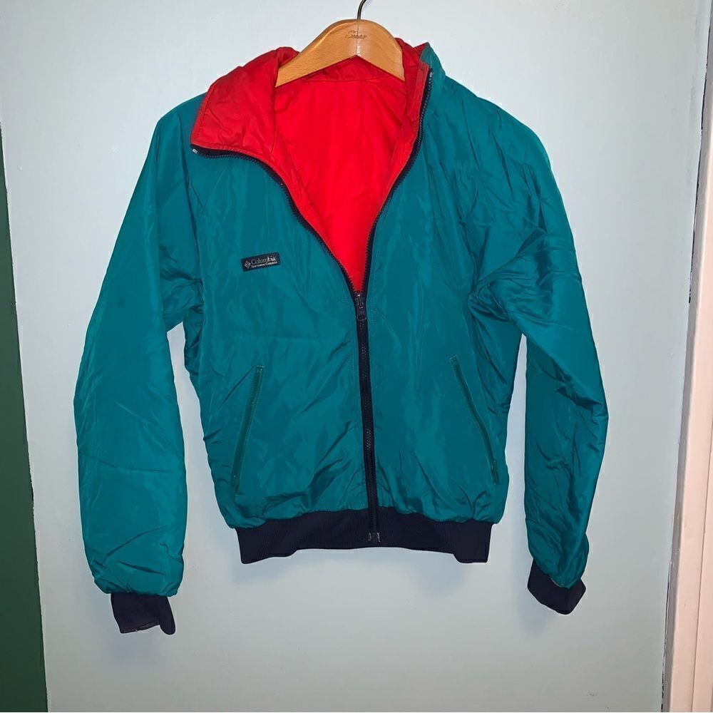 Vintage Reversible Columbia Puffer Jacket small